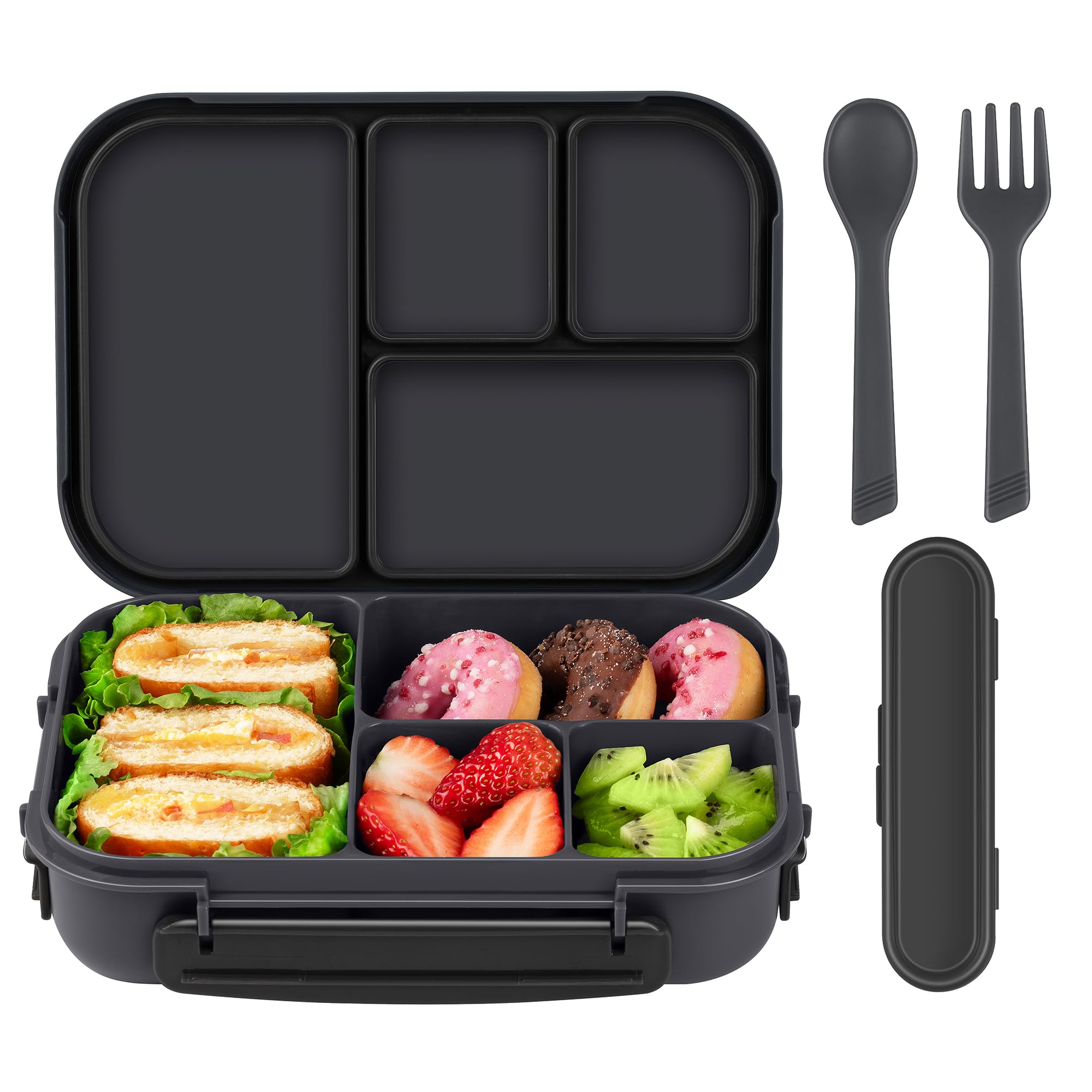 Amathley Lunch Box Kids with four compartments for balanced meals.