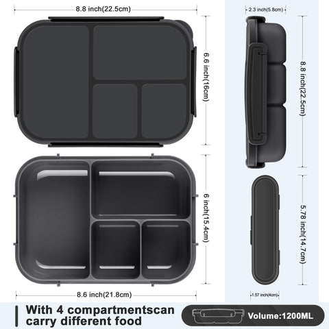 Amathley Lunch Box lid demonstrates leak-proof design for safe transport.