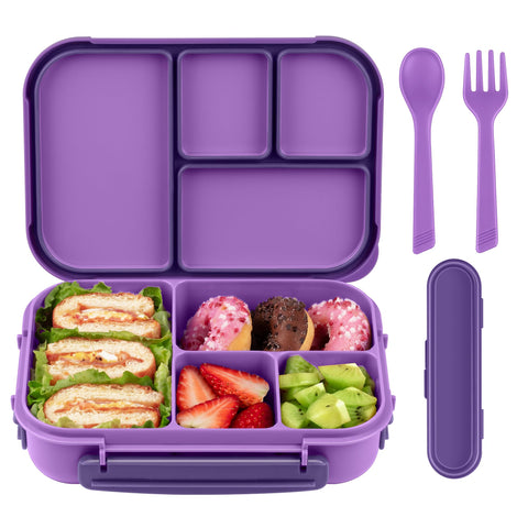 Amathley lunchbox with four compartments for balanced meals on the go.