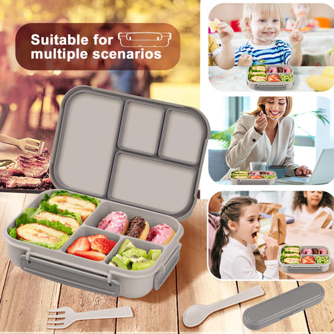 Amathley microwave-safe base allows reheating meals safely.