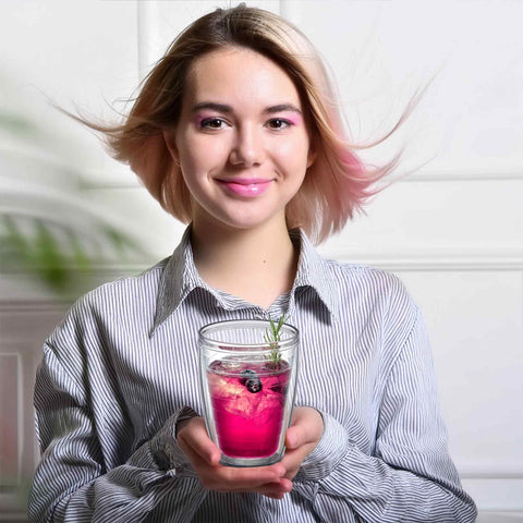Amazing Abby Alaska clear double-wall tumblers for indoor and outdoor use.