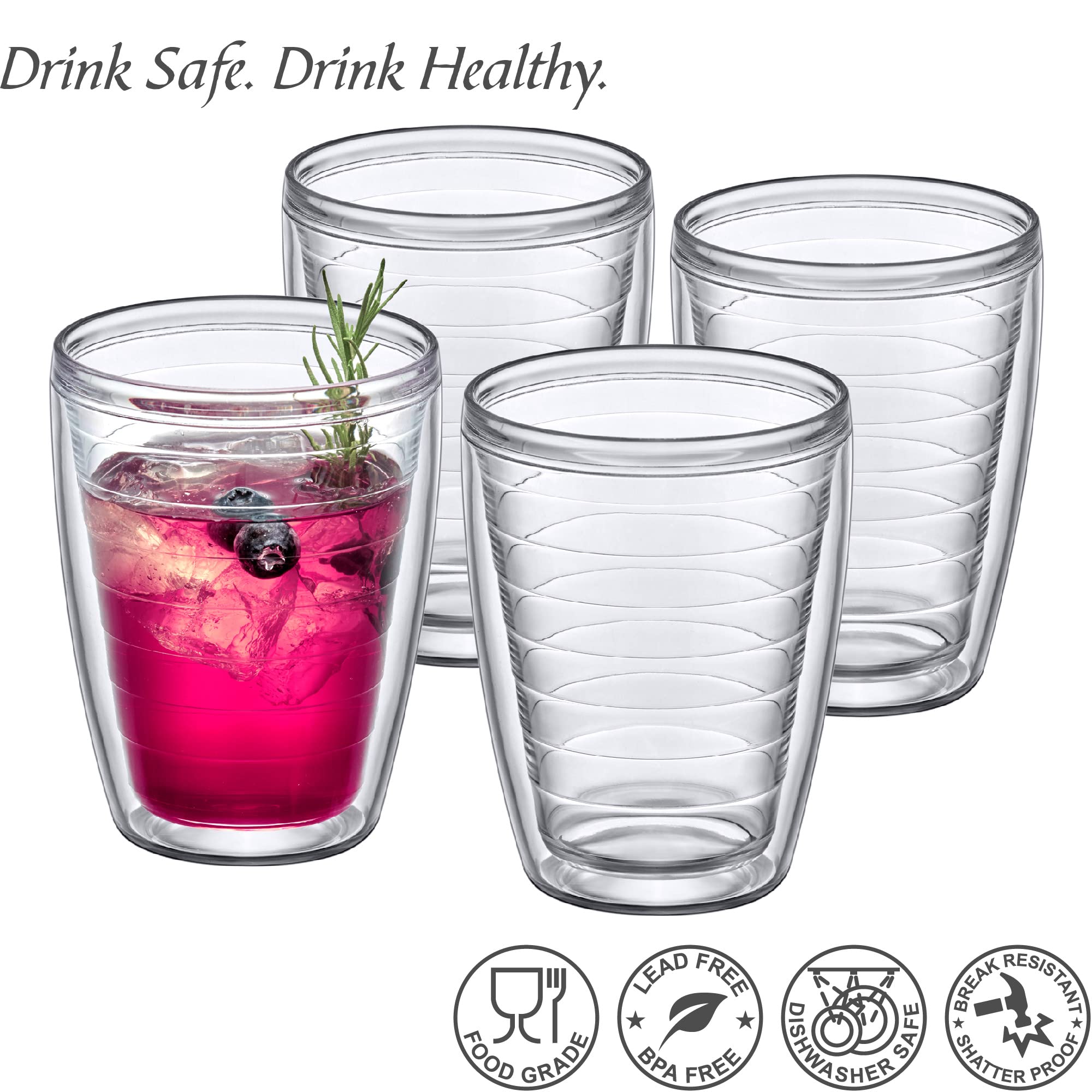 Amazing Abby Alaska shatter-proof tumblers ideal for parties and picnics.