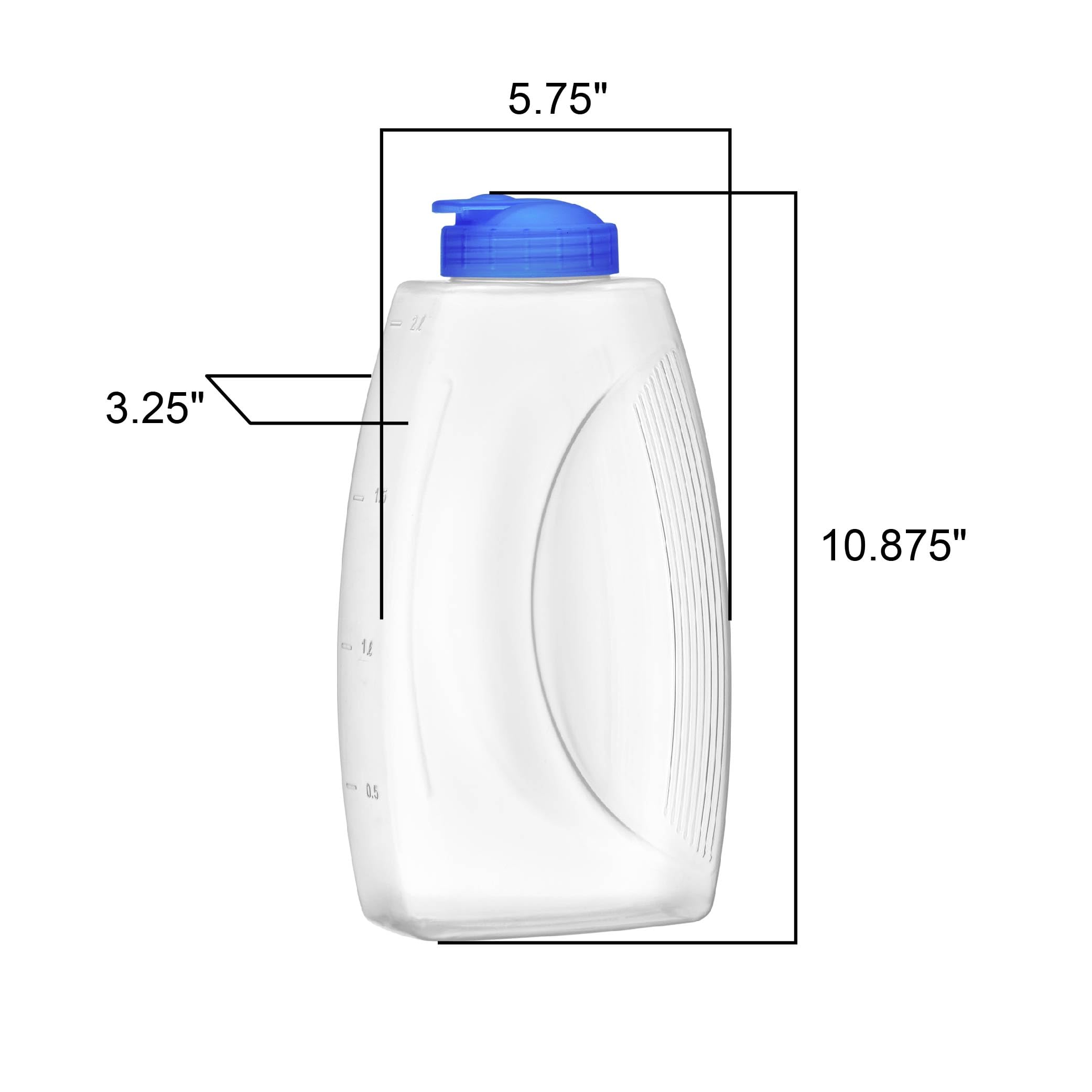 Amazing Abby Fitly 64-oz capacity serves large servings and refills.