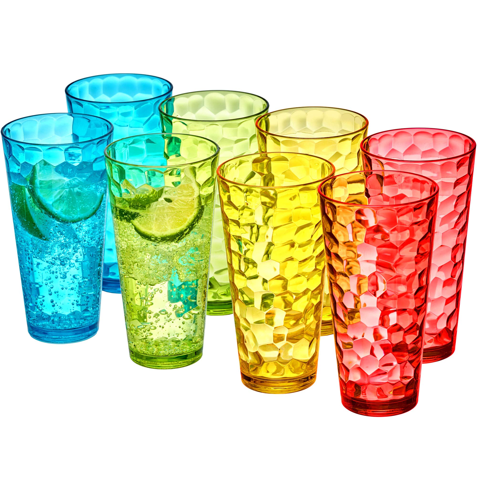 Amazing Abby Iceberg 24-ounce tumbler set in mixed colors for versatile entertaining