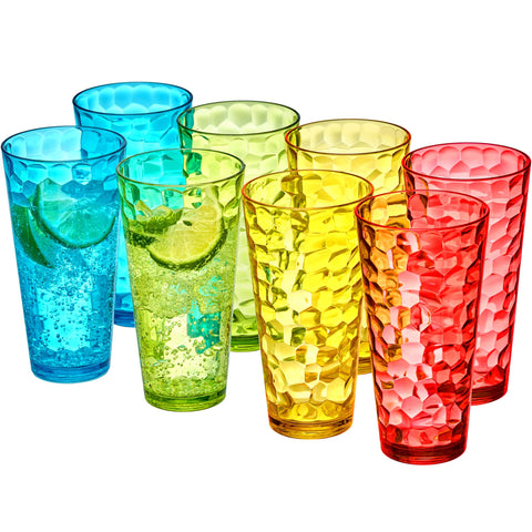 Amazing Abby Iceberg 24-ounce tumbler set in mixed colors for versatile entertaining