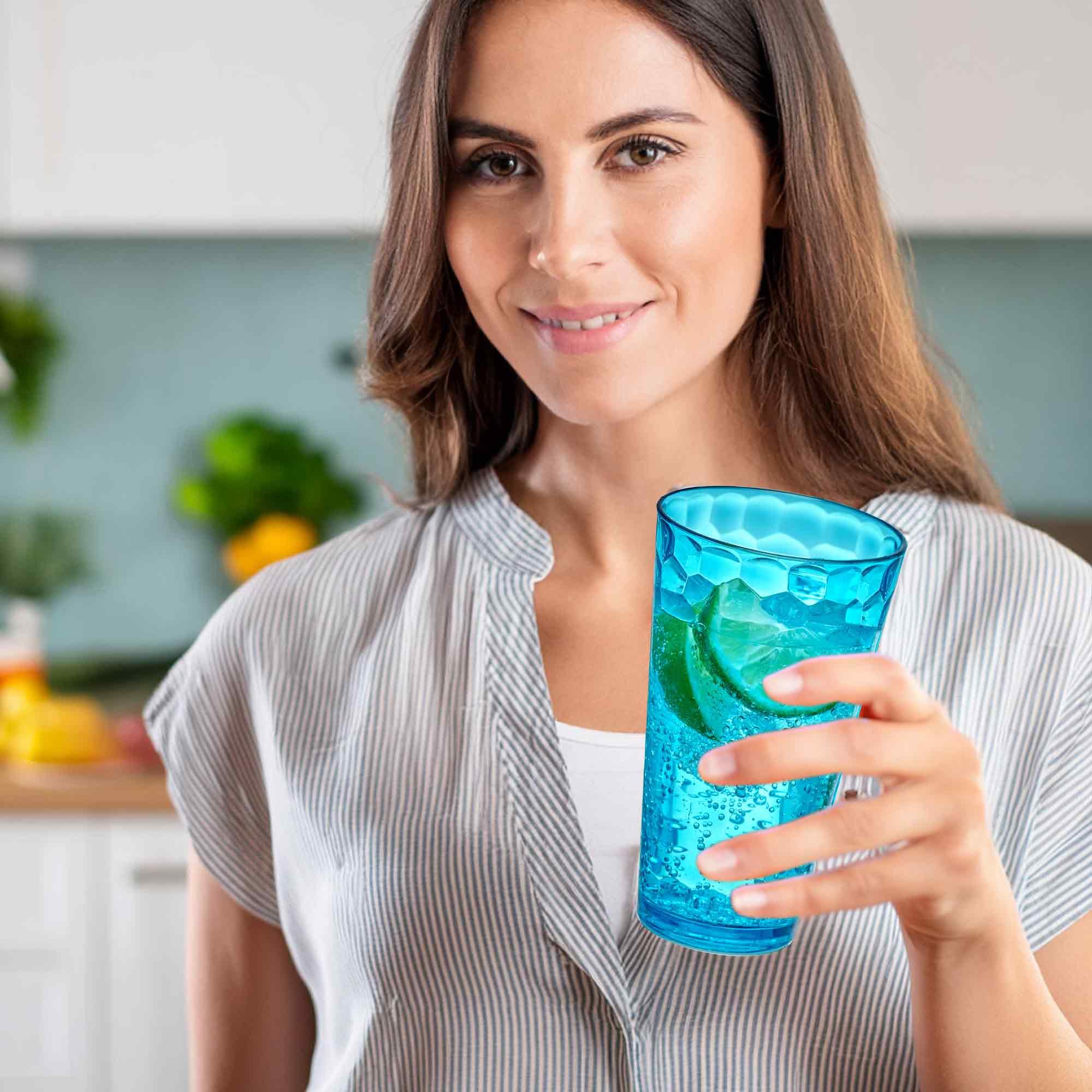 Amazing Abby Iceberg tumbler stackable design keeps cabinets tidy