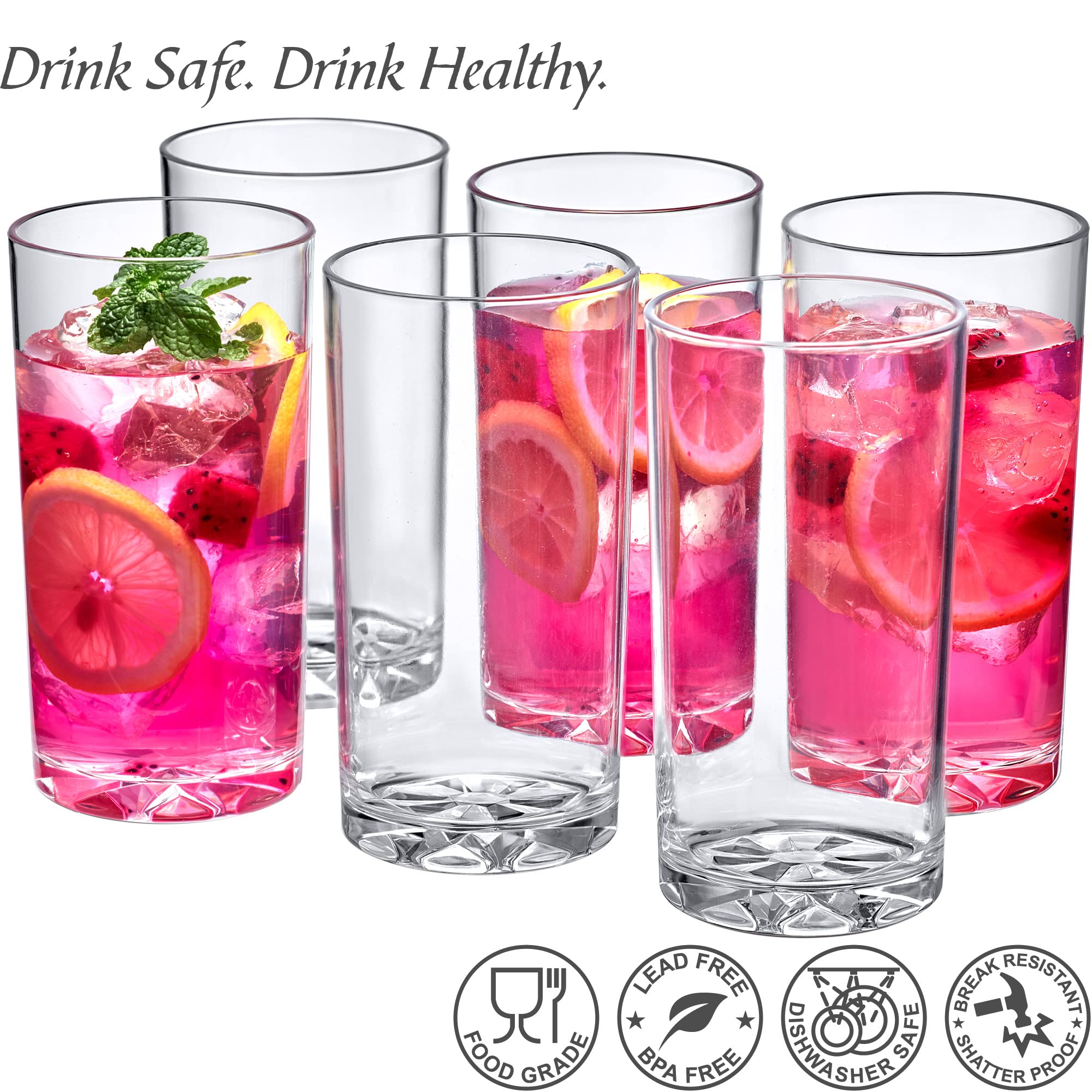 Amazing Abby Liberty 16oz tumbler dishwasher-safe label for top-rack use.