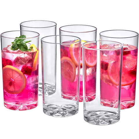 Amazing Abby Liberty 16oz tumbler front view shows clear, durable plastic.