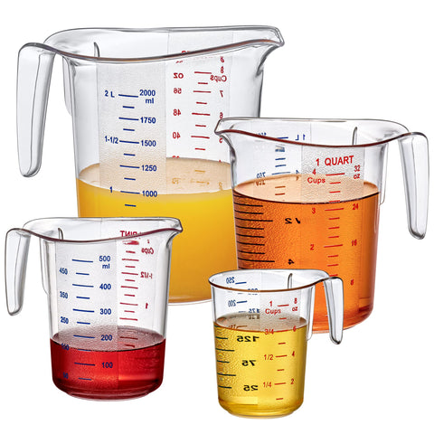 Amazing Abby Melissa measuring cups 1 cup: clear engravings for quick liquid and solid measurements