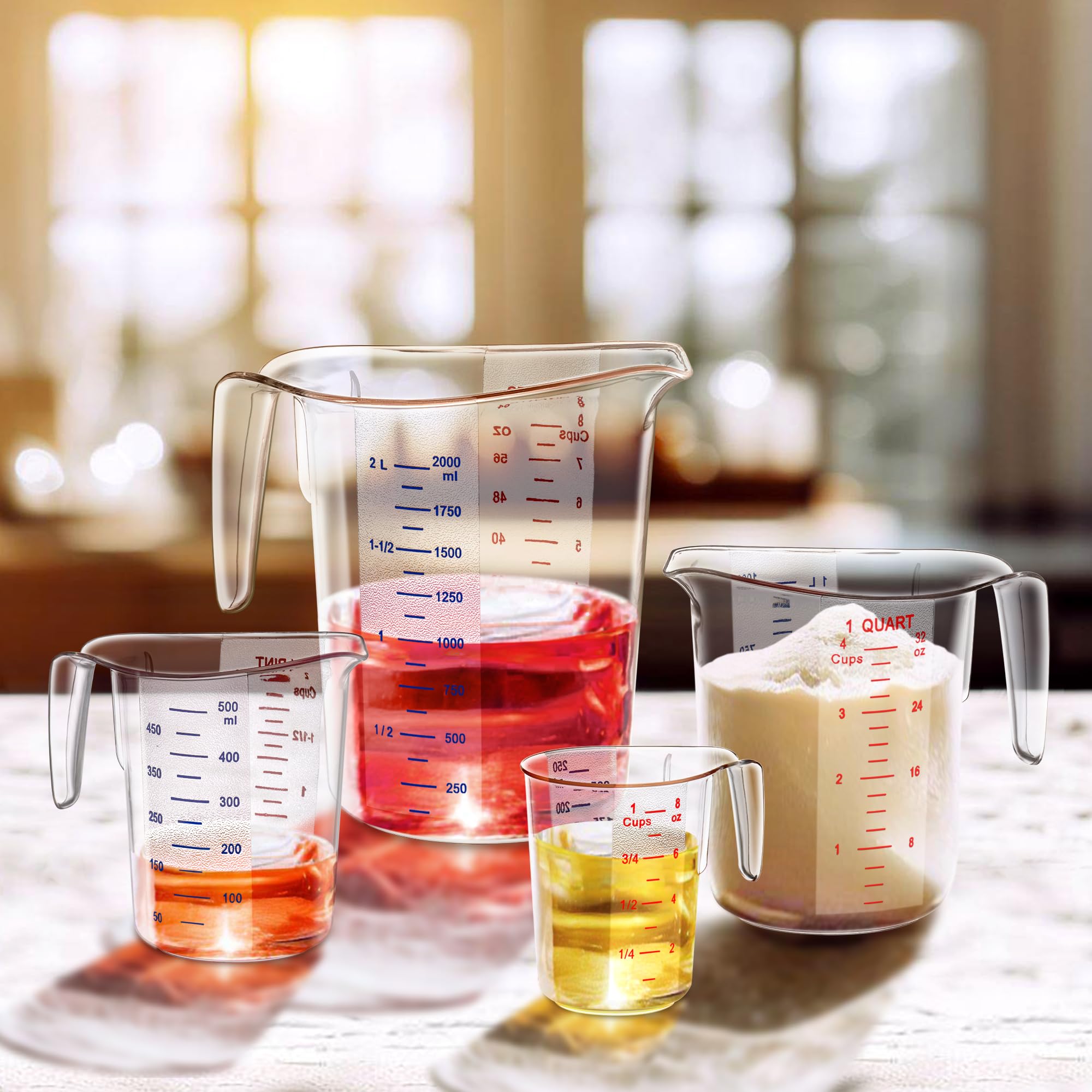 Amazing Abby Melissa measuring cups 2 cup: durable, unbreakable design for daily baking and cooking
