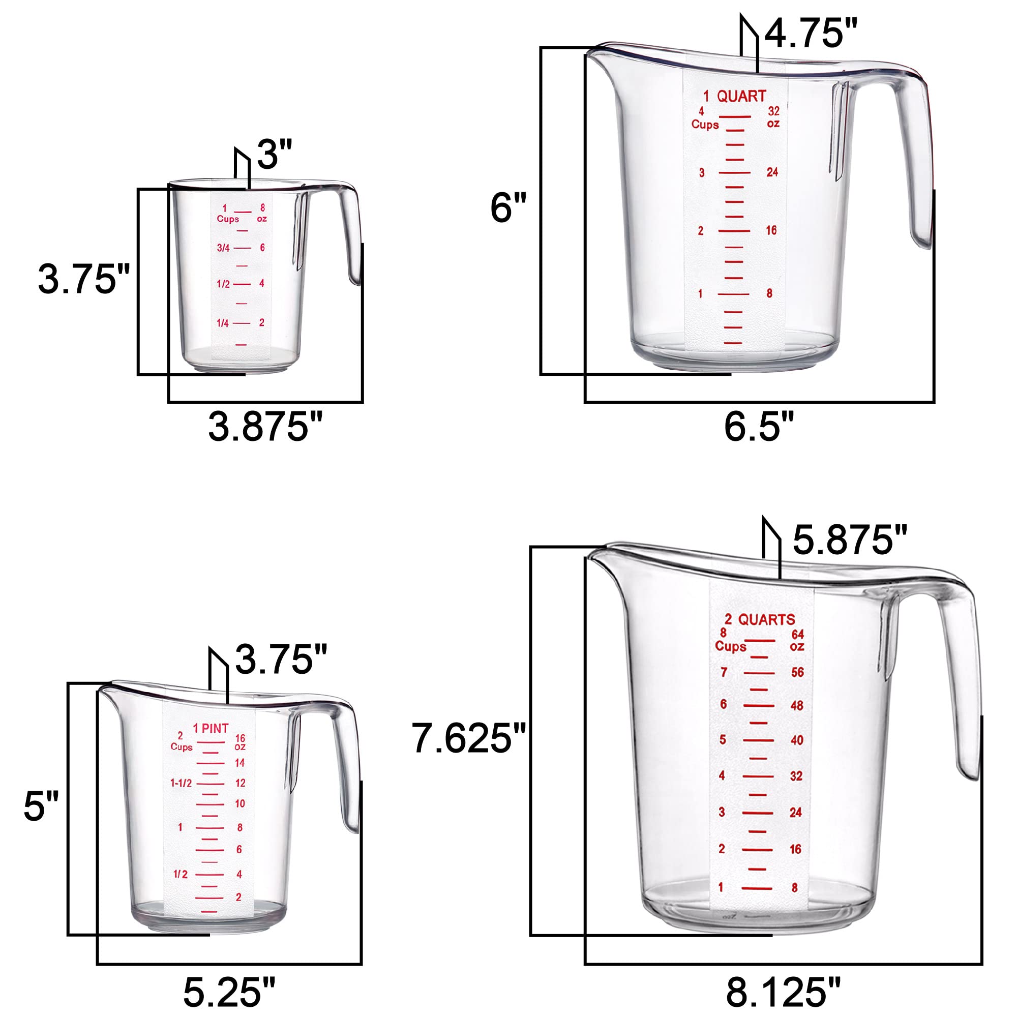Amazing Abby Melissa 8-cup jug: large capacity for flour, sugar, and bulk ingredient prep