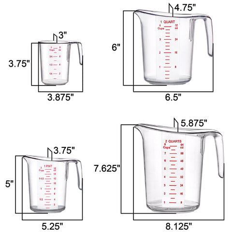 Amazing Abby Melissa 8-cup jug: large capacity for flour, sugar, and bulk ingredient prep