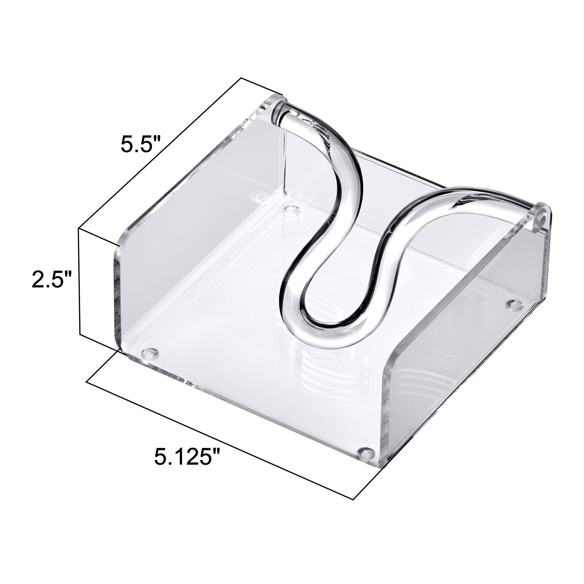 Amazing Abby acrylic holder shows non-slip pads for secure placement