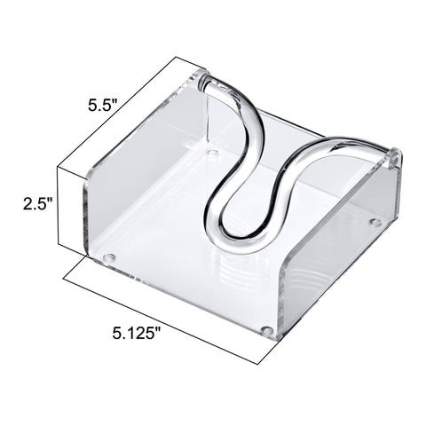 Amazing Abby acrylic holder shows non-slip pads for secure placement