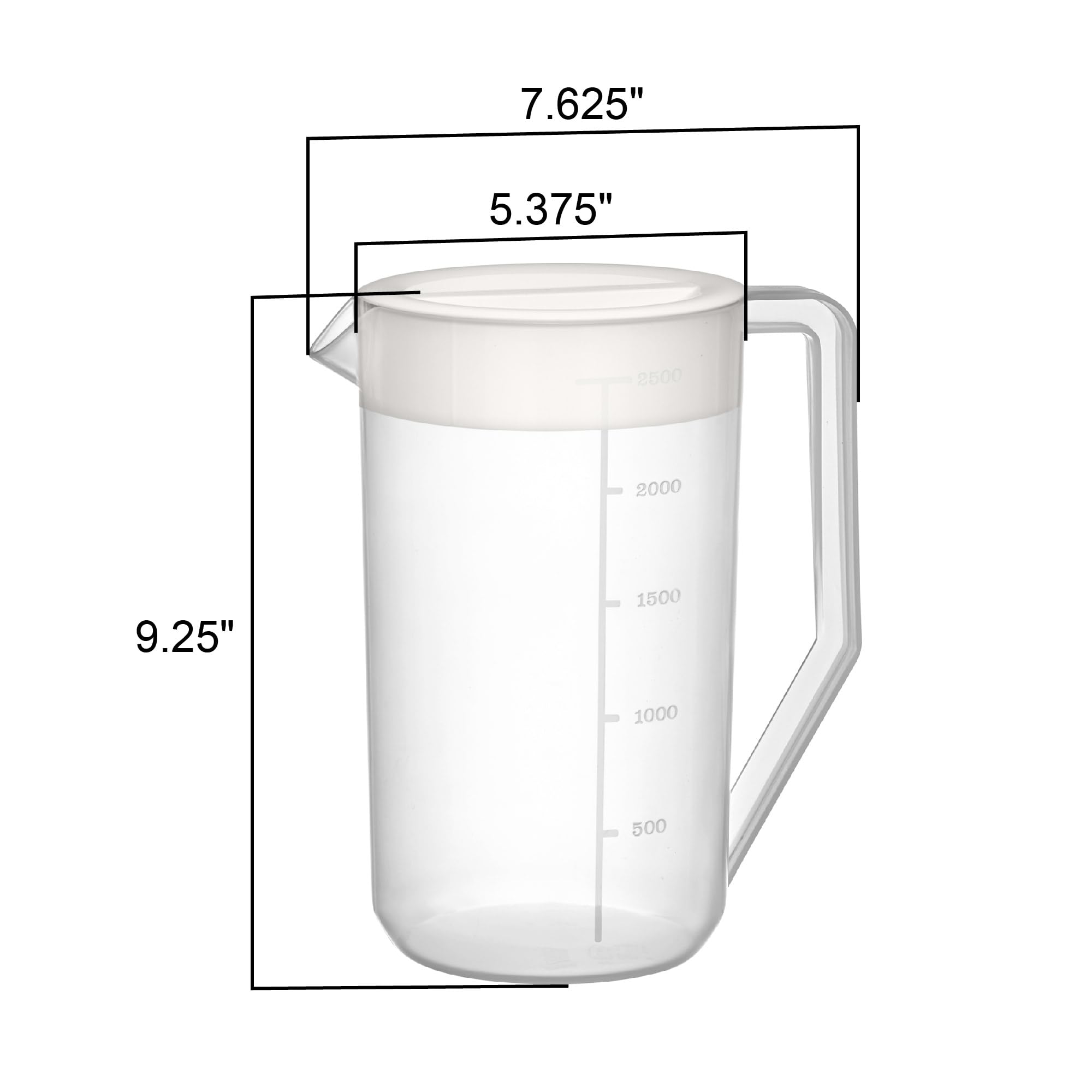 Amazing Abby pitcher fits easily in refrigerators for large-volume iced or hot drinks