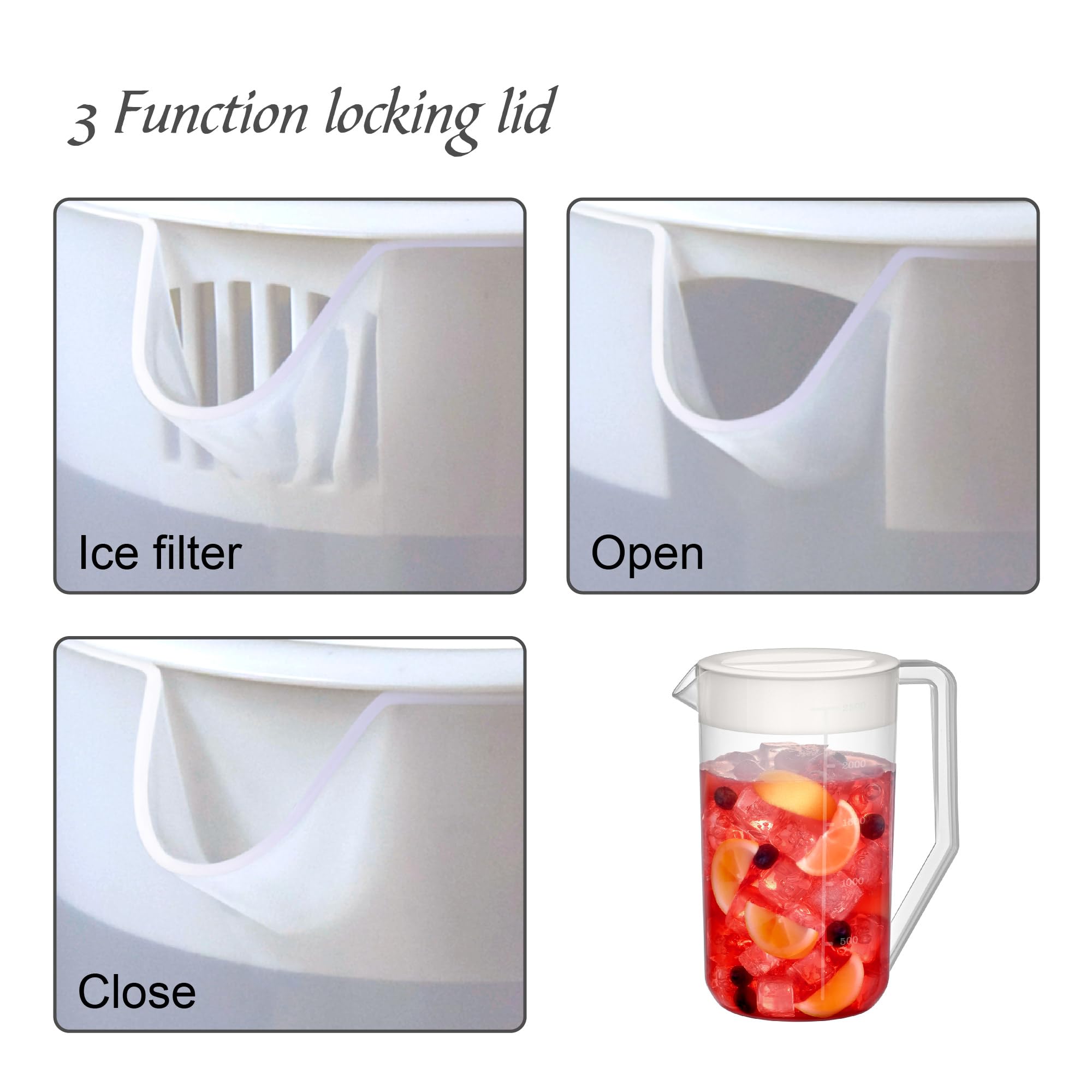 Amazing Abby unbreakable water pitcher showcases durable design for daily use indoors or outdoors