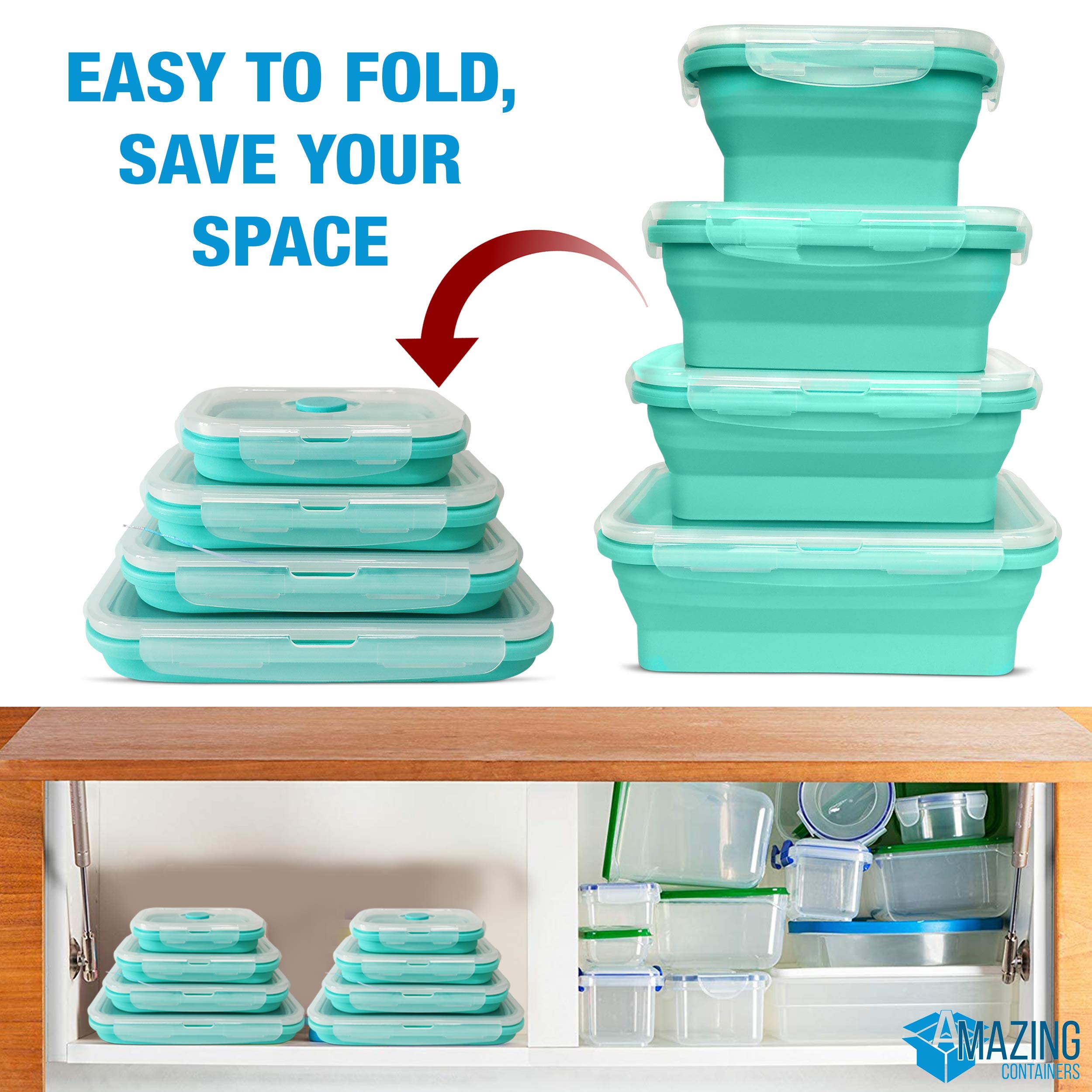 AMAZING CONTAINERS dishwasher-safe design for easy cleanup.