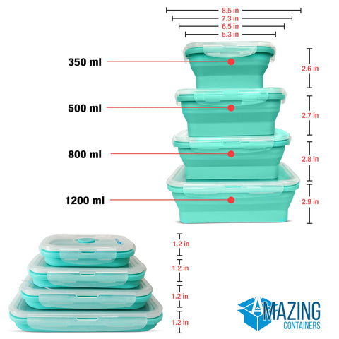 AMAZING CONTAINERS lids with air vents support safe microwave heating.