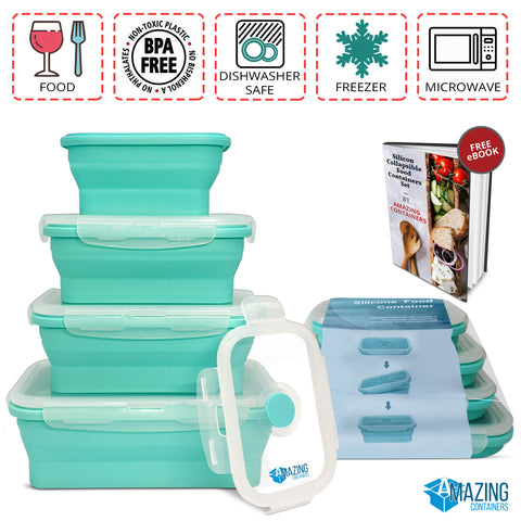 AMAZING CONTAINERS leak-proof seals keep food fresh.