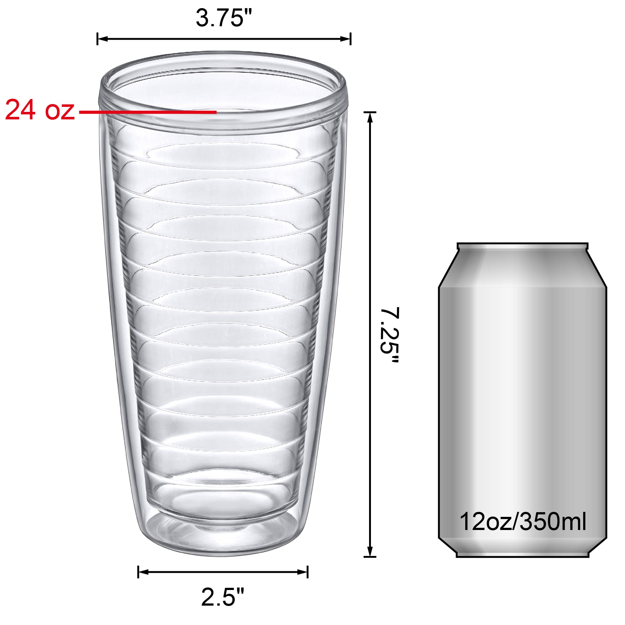Amazing Abby Alaska clear tumbler showcases drinks with a modern look.