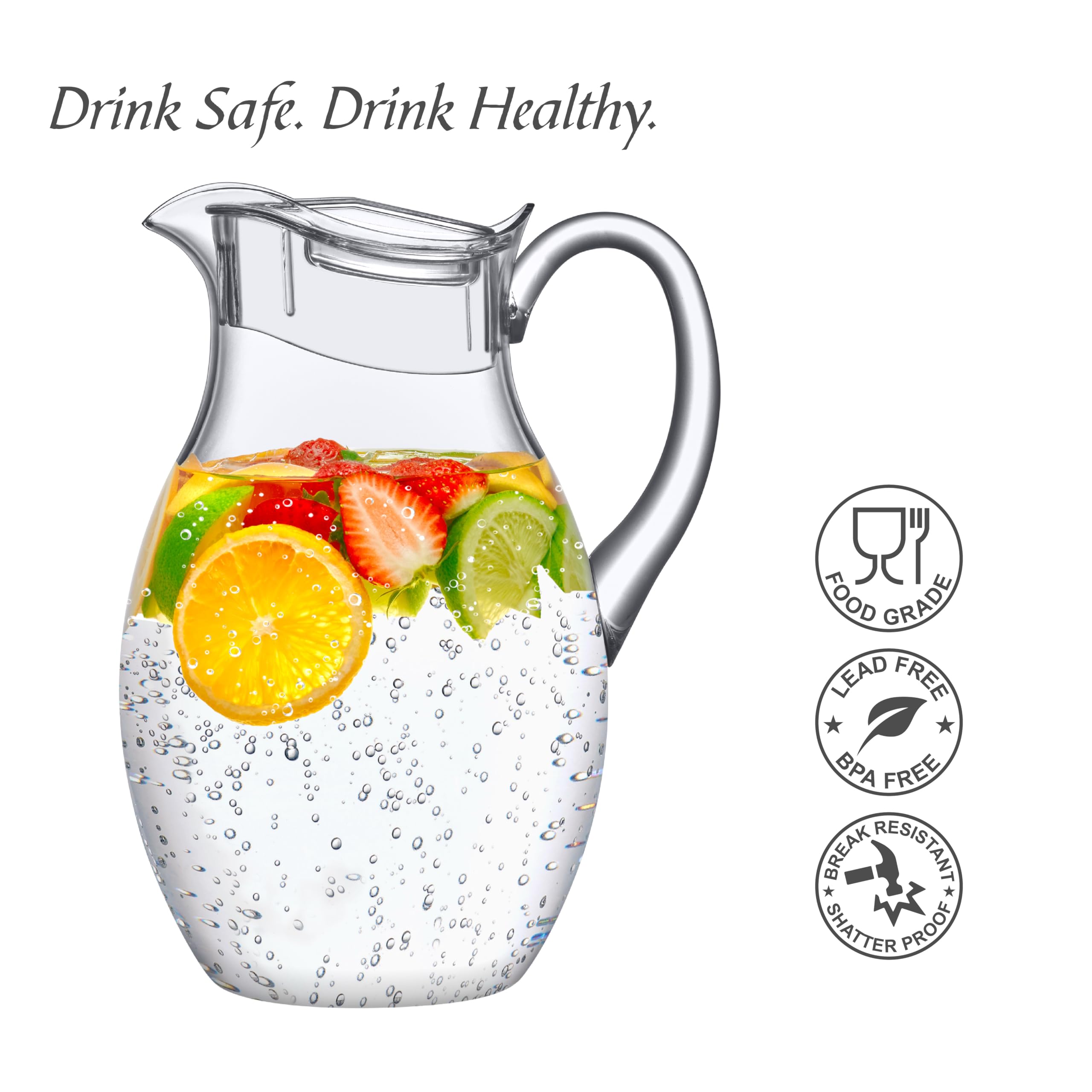 Amazing Abby Bubbly Grand pitcher outdoors, perfect for poolside gatherings.