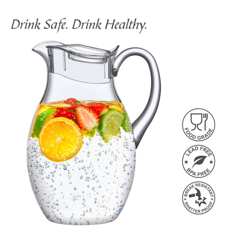 Amazing Abby Bubbly Grand pitcher outdoors, perfect for poolside gatherings.
