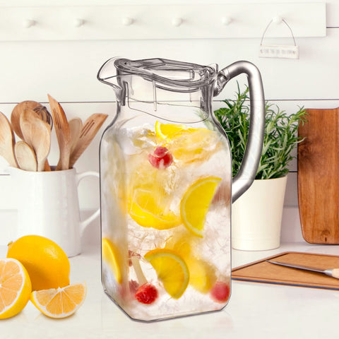 Amazing Abby Quadly shatter-proof pitcher highlights sturdy handle and stable base