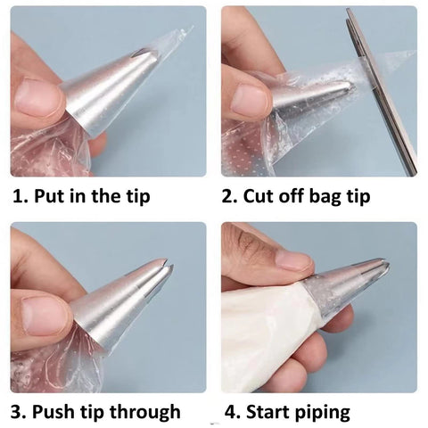 AMBESTAR tipless bag without coupler offers versatile decorating options.