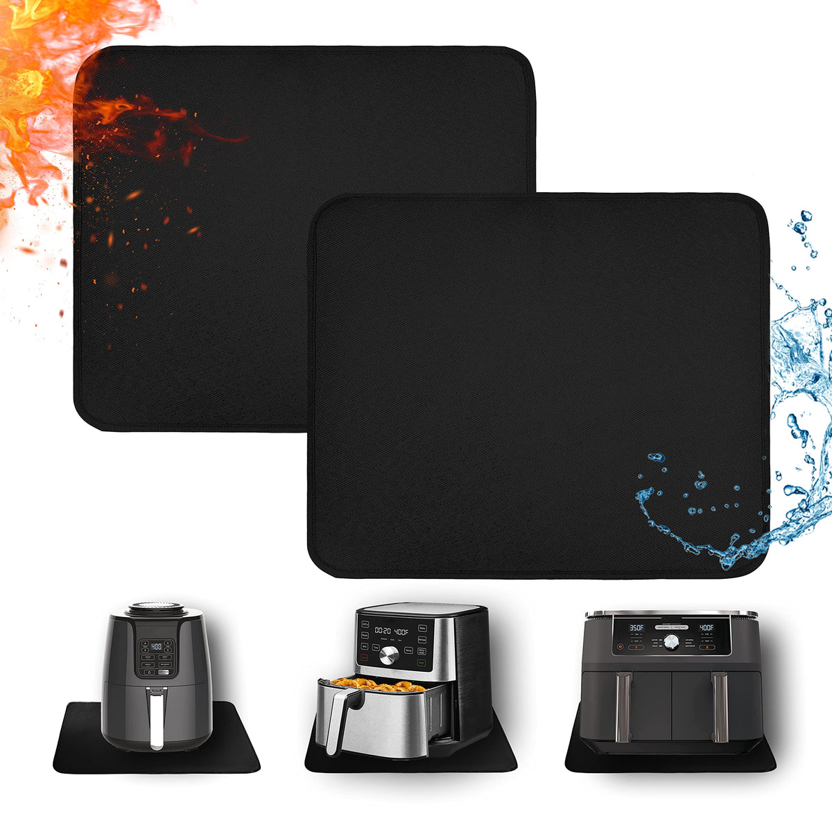 Amerbro heat resistant mat countertop edge protects surfaces from high heat