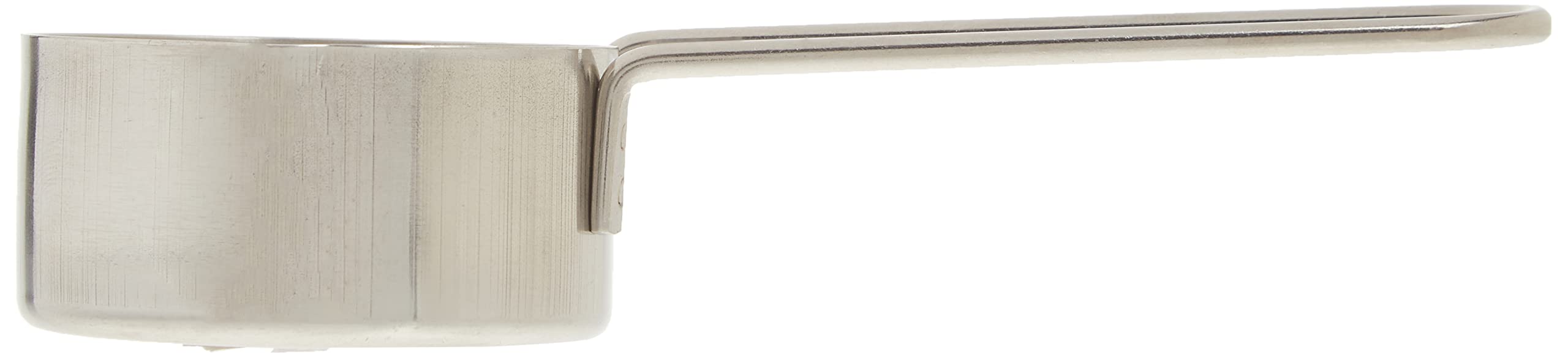 American Metalcraft MCW14 stainless steel handle close-up showing easy grip.
