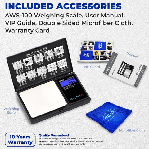 AMERICAN WEIGH SCALES AWS-100 black travel-friendly tool: accurate readings on the go.