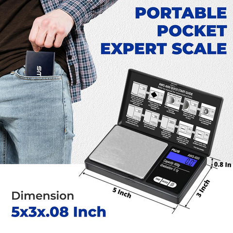 AMERICAN WEIGH SCALES AWS-600 showing 600 g capacity for coins and small items