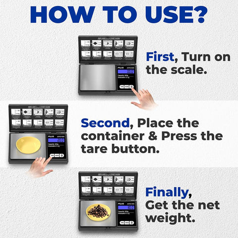 AMERICAN WEIGH SCALES AWS-600 weighs jewelry and gemstones accurately