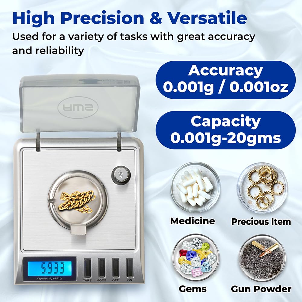 American Weigh Scales Gemini-20 includes calibration weights for accurate setup