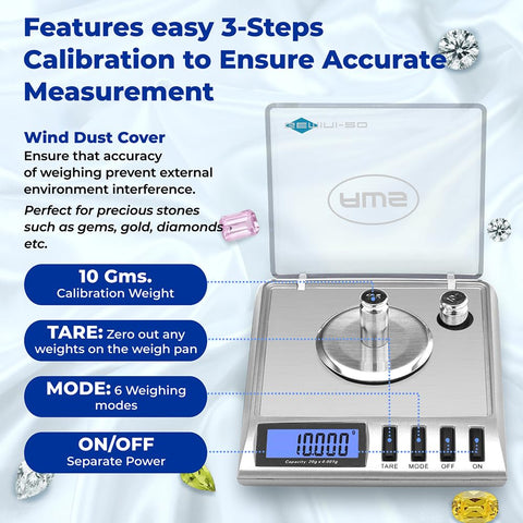 American Weigh Scales Gemini-20 tare function enables net-weight measurements