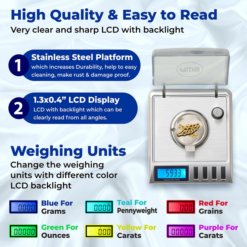 American Weigh Scales Gemini-20 tweezers included for handling small items