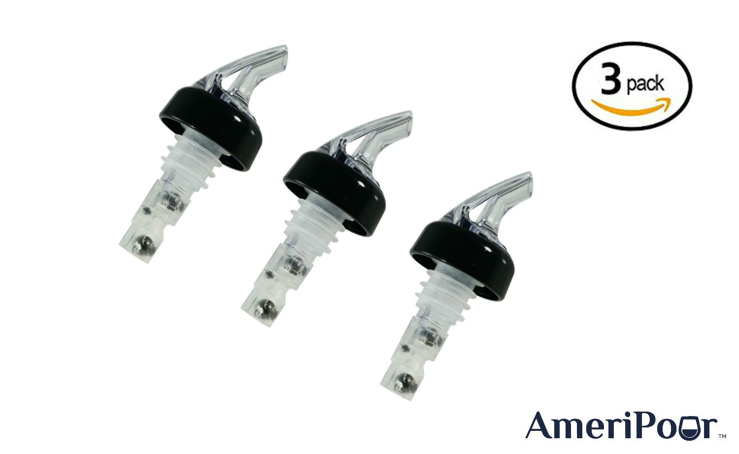 AmeriPour crack-resistant pourer designed for long-lasting kitchen and bar use.