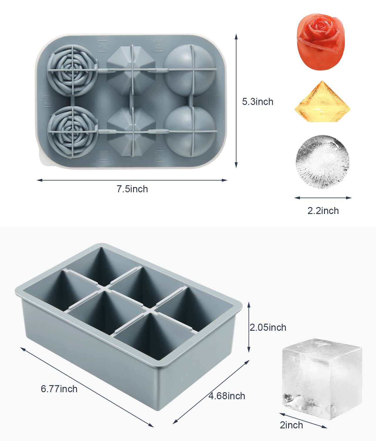 AMFOCUS rose ice mold adds sophistication to cocktails