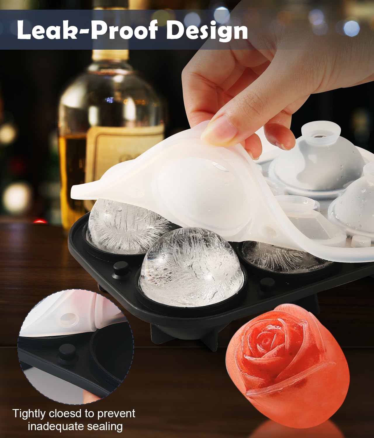 AMFOCUS diamond ice molds add a premium geometric touch to drinks