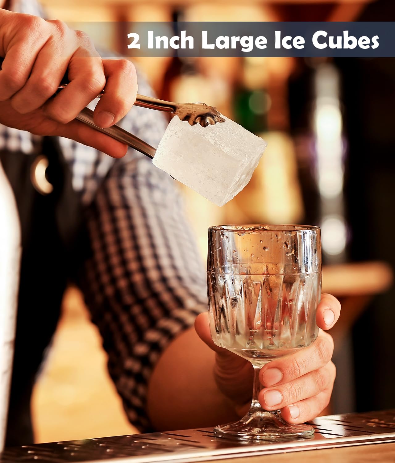 AMFOCUS sphere ice mold creates large round ice balls for cocktails