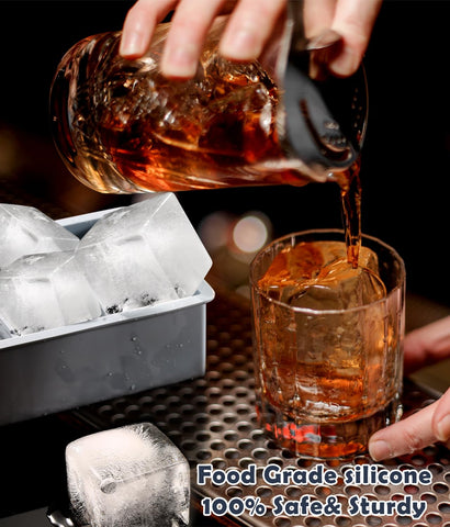 AMFOCUS rose ice floating elegantly in mixed drinks