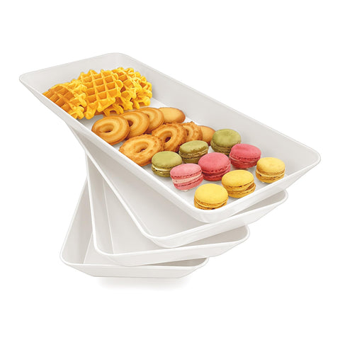 AMGBZT rectangular serving tray platter 16x6 for elegant dining and easy portioning