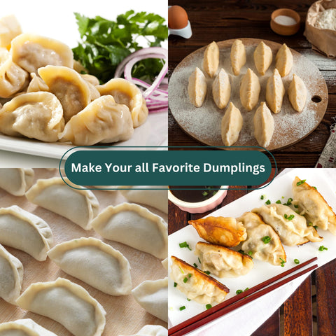 AMGOYA round-bottom dough presses shape consistent wrappers fast.