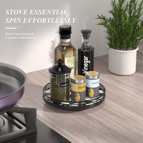 AMH lazy susan countertop spins smoothly for easy reach at mealtime