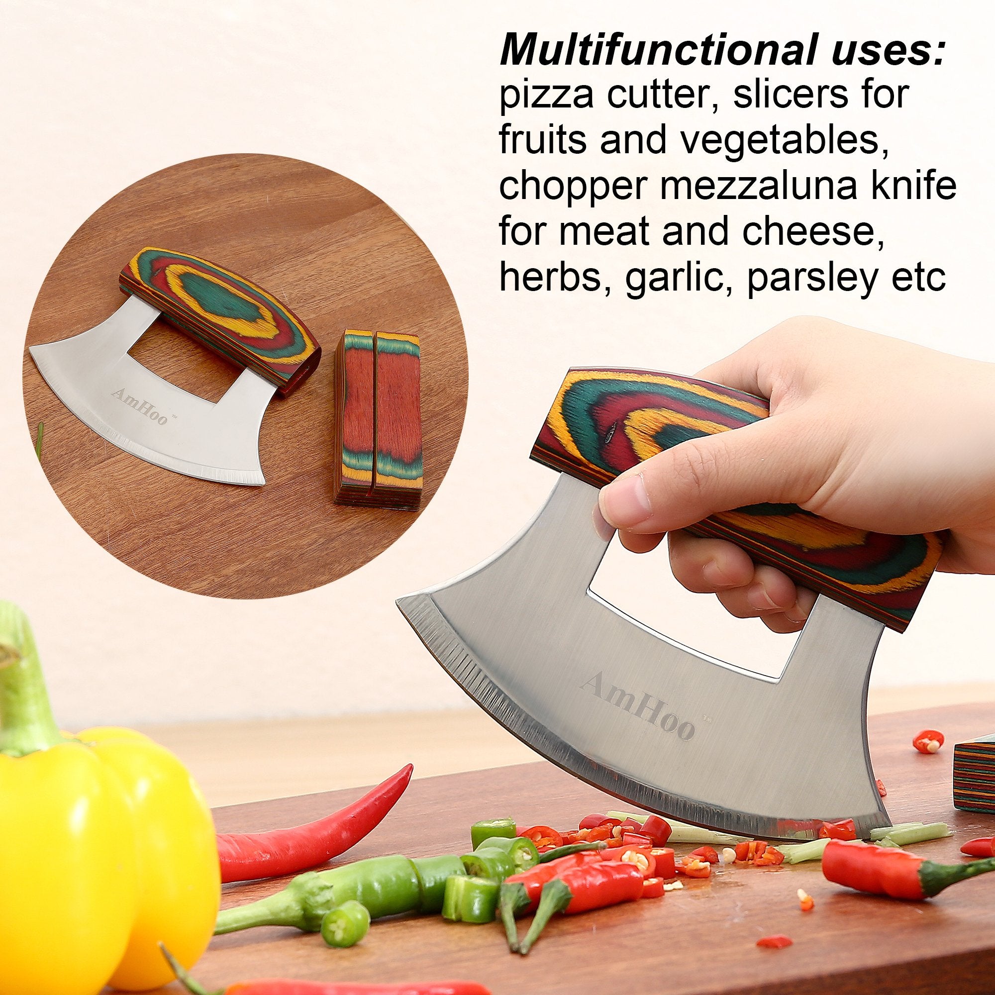 AmHoo vegetables chopper multiuse for efficient meal prep.