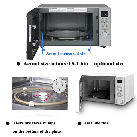 AMI PARTS easy-clean glass turntable for daily microwave use and hygiene.