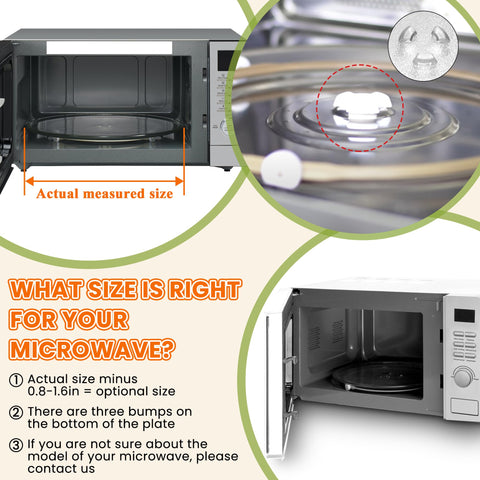 AMI PARTS durable glass plate withstands daily microwave use with confidence.