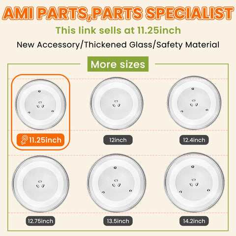 AMI PARTS replacement plate promotes reliable rotation for even heating in busy kitchens.