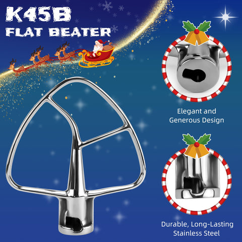 AMI PARTS K45SS flat beater compatibility; durable and dishwasher safe