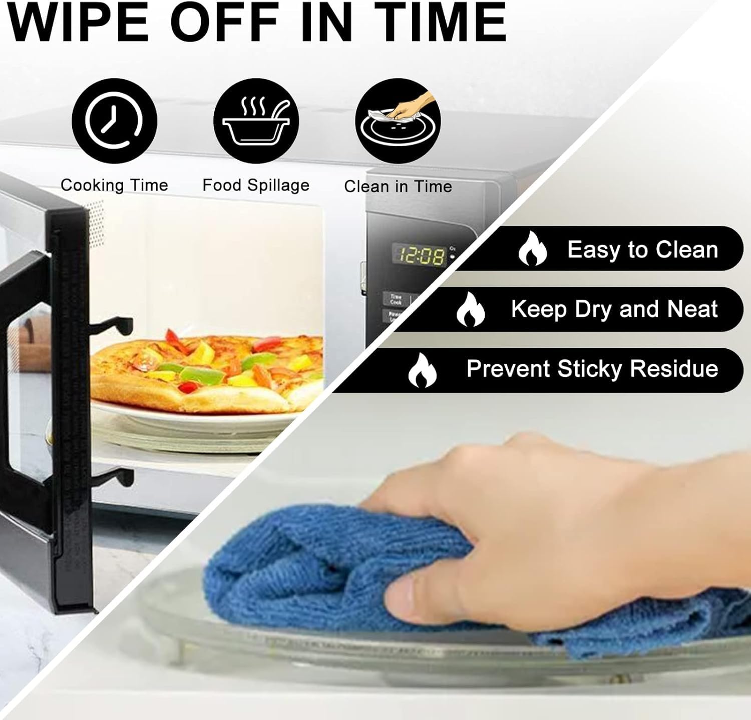 AMI PARTS eco-friendly microwave plate material, safe, durable, and ready for daily use.